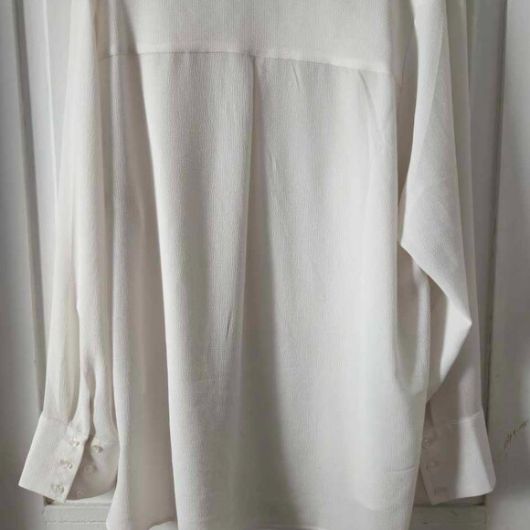White Duster Lightweight Michel Studio Blazer Sz 18 - Picture 3 of 5